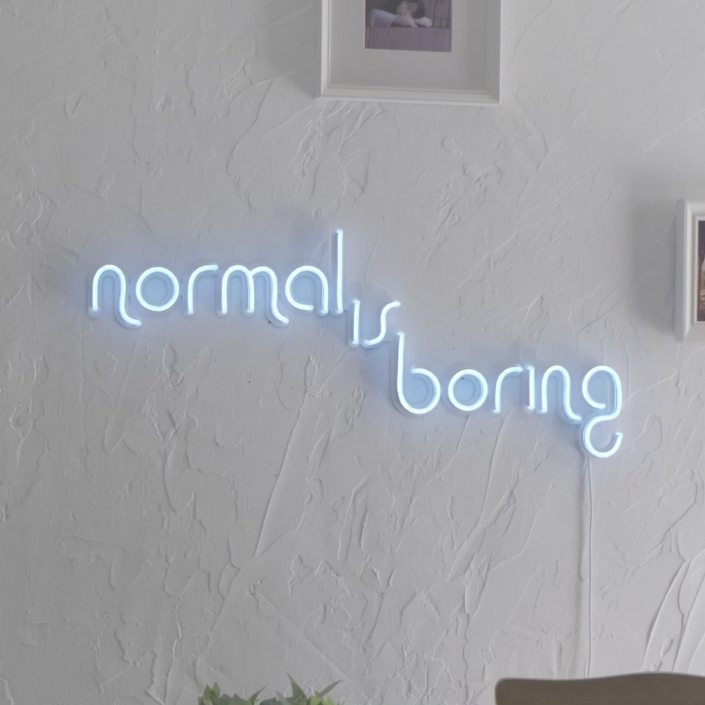 Normal Is Boring Neon Wall Art