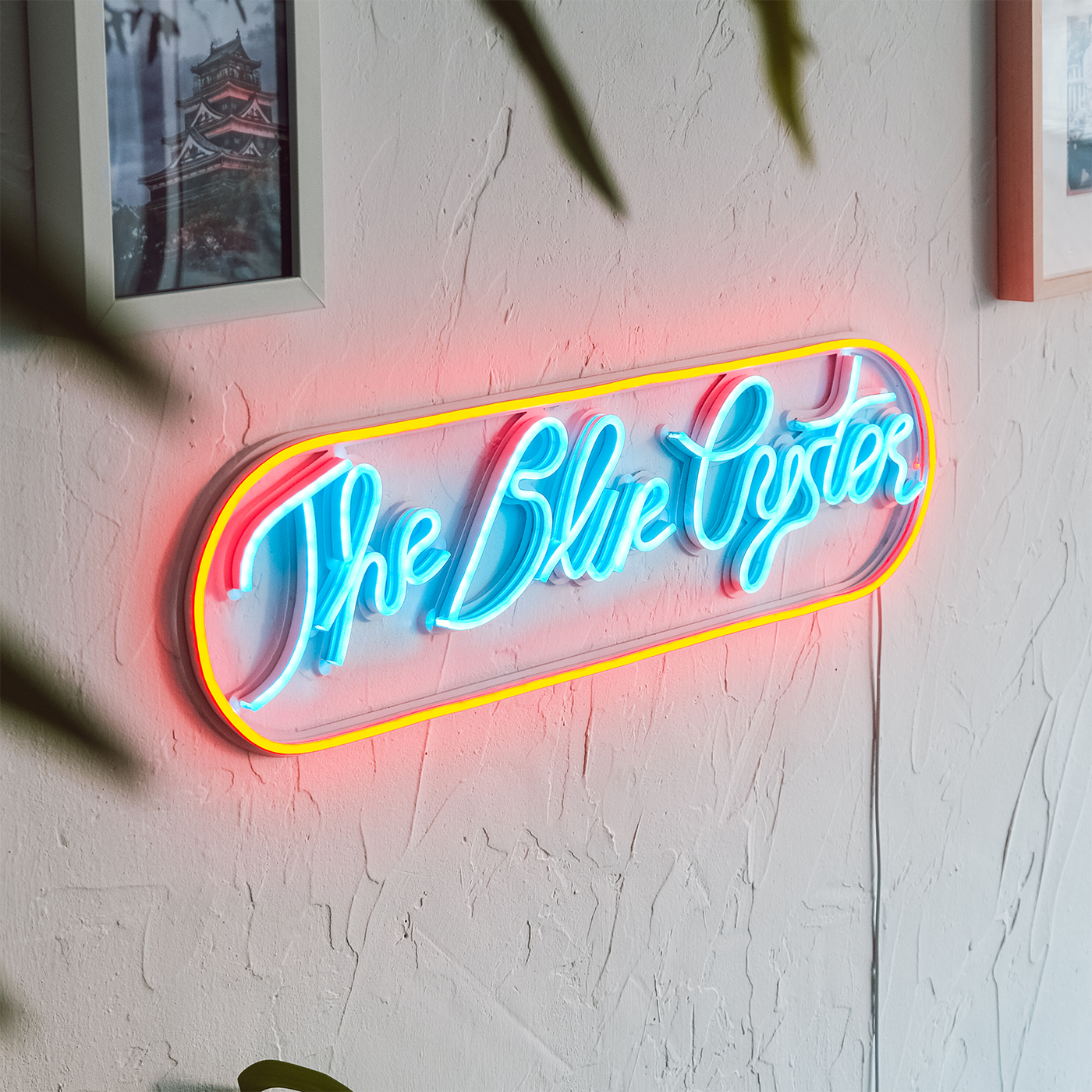 The Blue Oyster Neon Wall Art