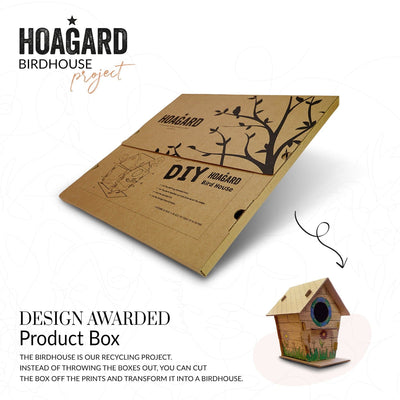 Hoagard box transforms into a bird house
