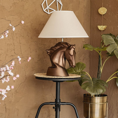 Horse Bronze Table Lamp