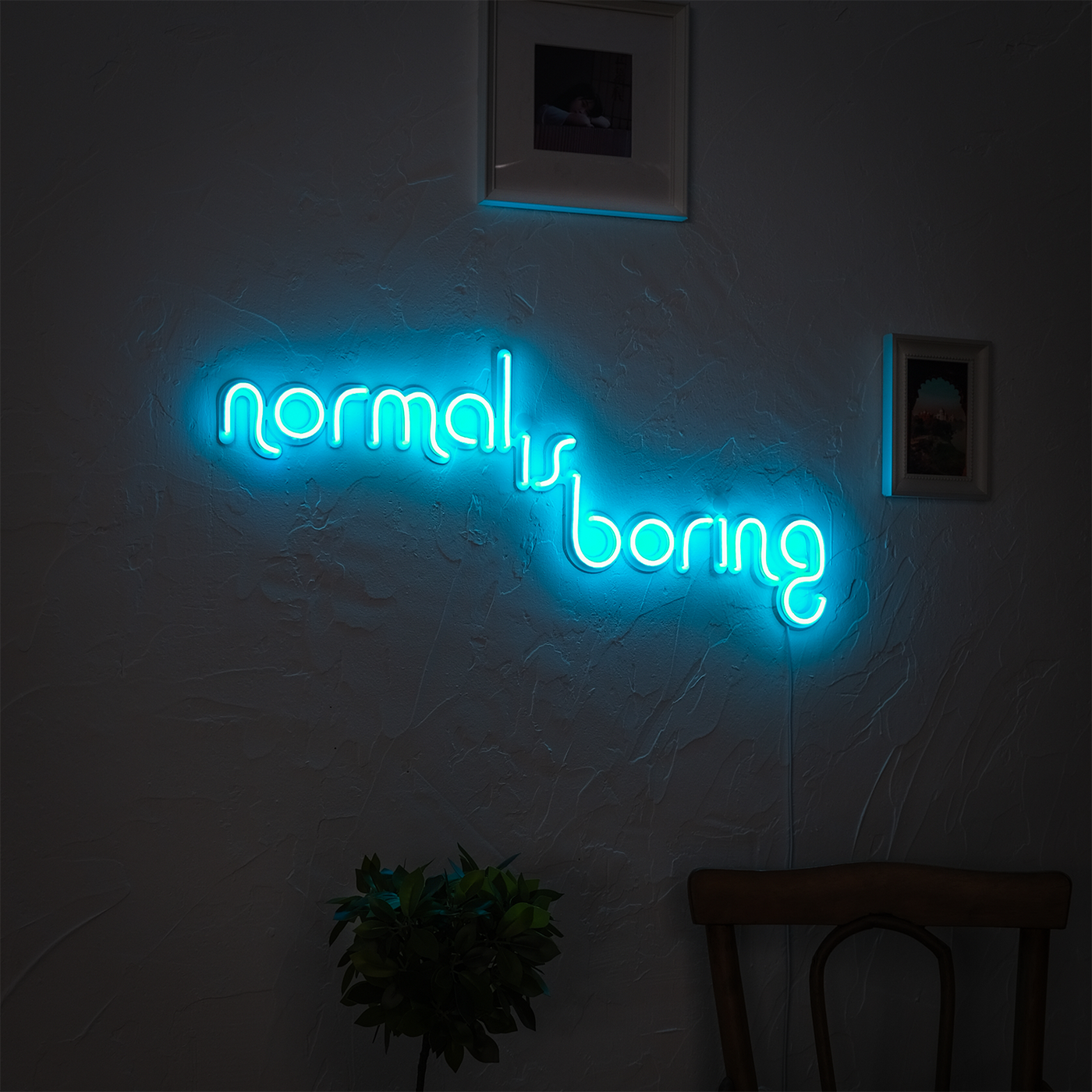 Normal Is Boring Neon Wall Art