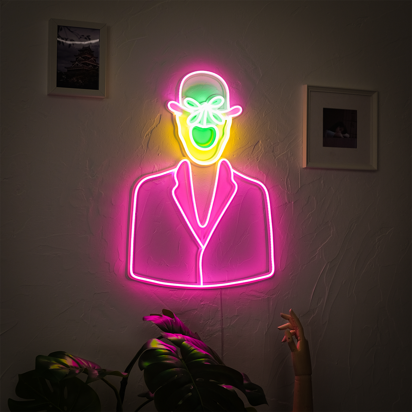 Homem Neon Wall Art