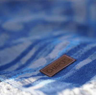 Tella | Blue & Grey | Peshtemal, Hammam Towel XL | 90 x 175 cm